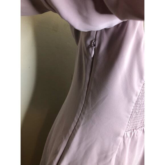 Wilfred Aritzia Dress Light Purple Lavender Mini Long Sleeve Sweetheart Seam 12 - Picture 7 of 11